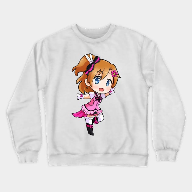 Honoka Kosaka chibi Crewneck Sweatshirt by Fracassa8